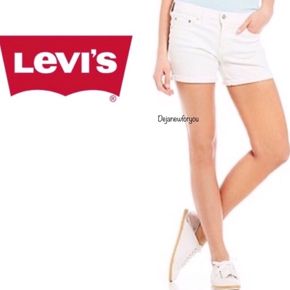 Levi's Pants - Levi’s High Waist White Jean Shorts